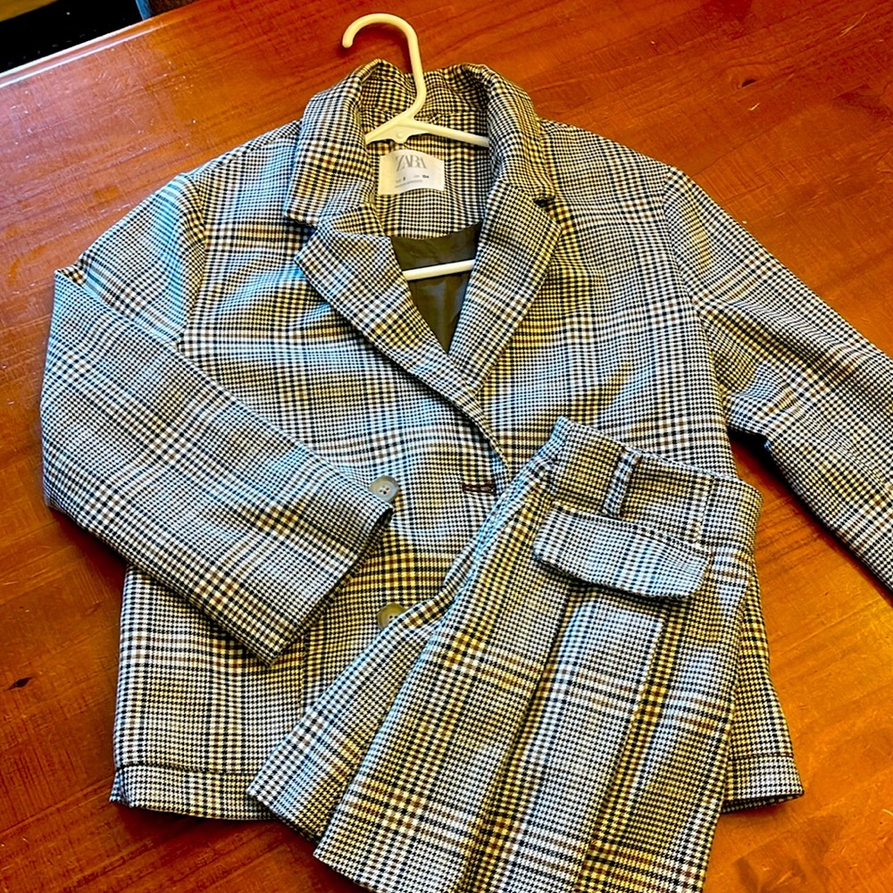 Zara blazer with matching skirt set